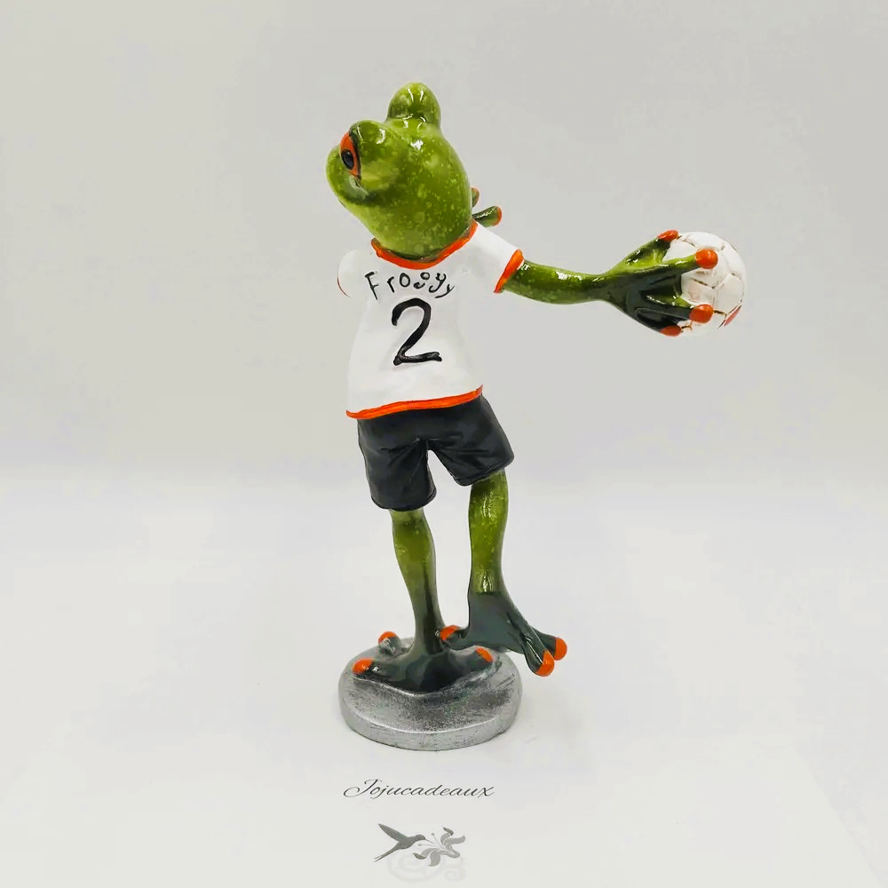 Grenouille Handballeur en résine 17CM