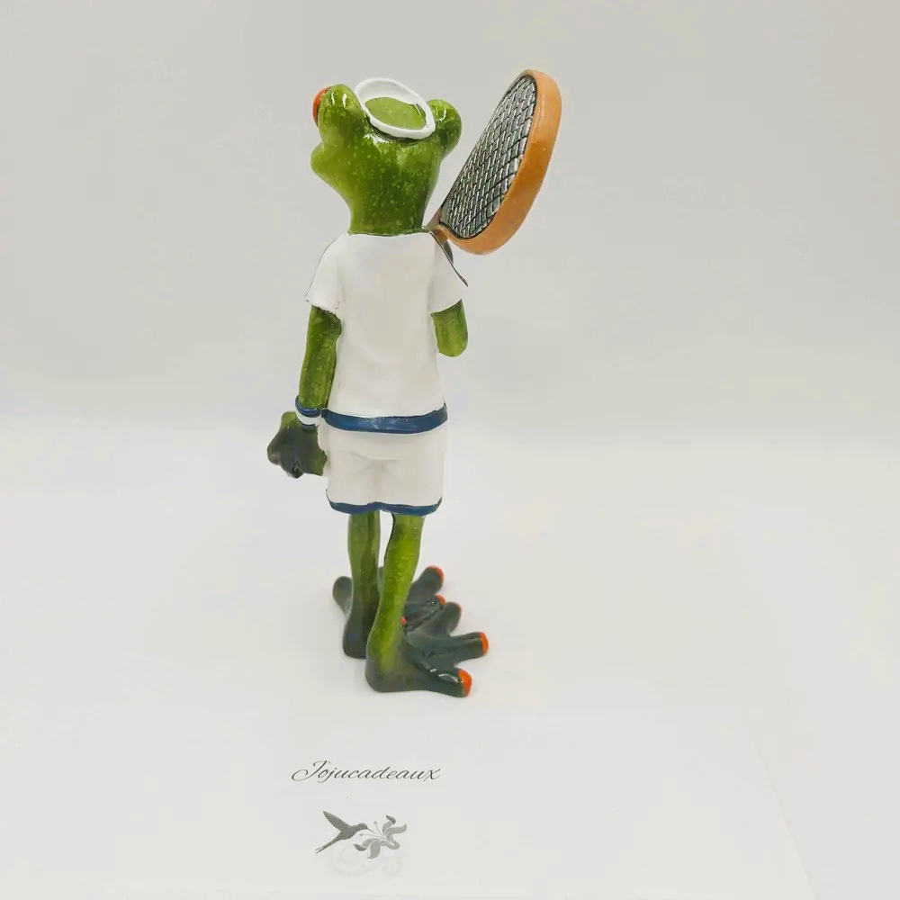 Grenouille Tennisman en résine 17CM