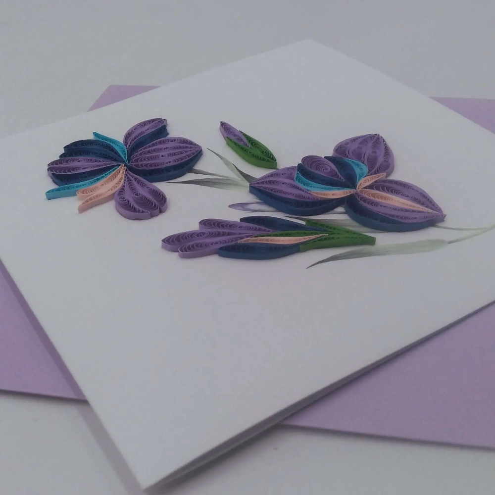 Carte, Les Petits Pétales "N°29A" Fleurs