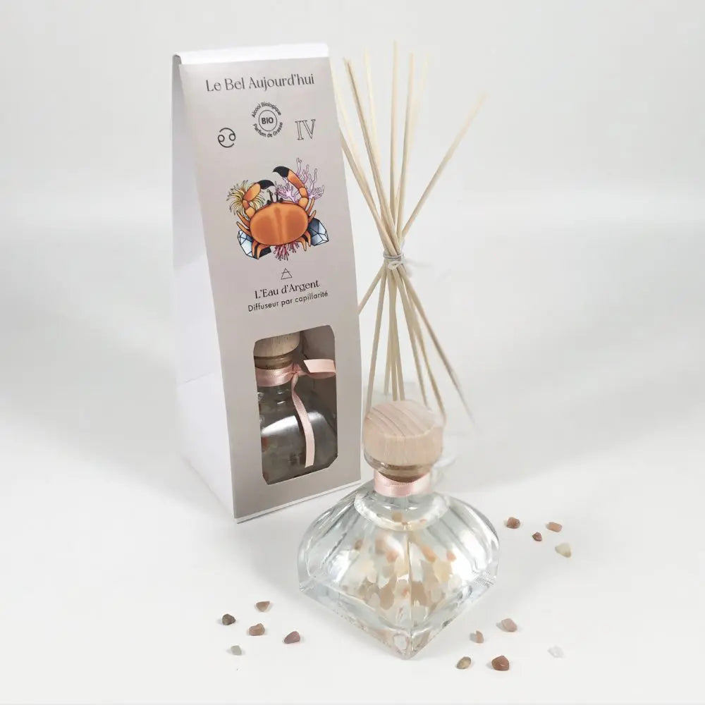 Cancer, Diffuseur 100 ml et Pierres de Lune, L'eau d'Argent