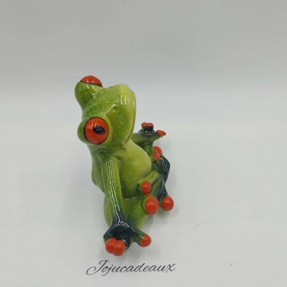 Grenouille Méditation résine 8CM