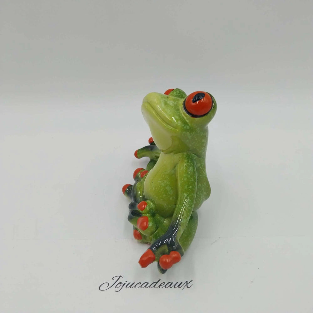 Grenouille Méditation résine 8CM