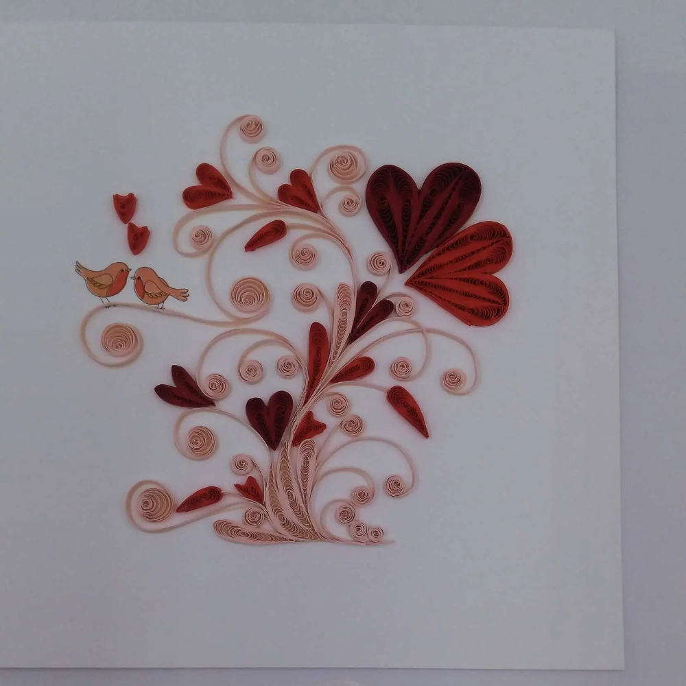 Carte, Les Petits Pétales "N°30C Bouquet de Coeur