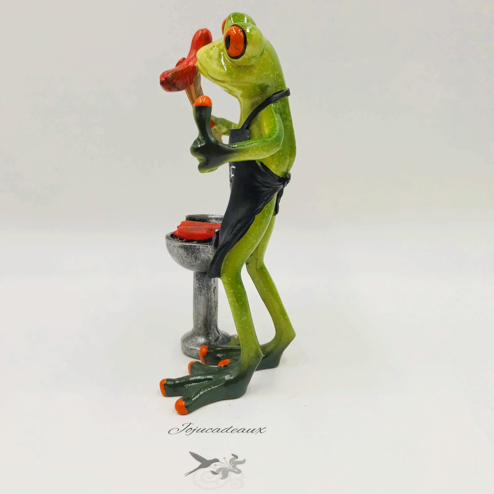 Grenouille Chef en résine 15CM