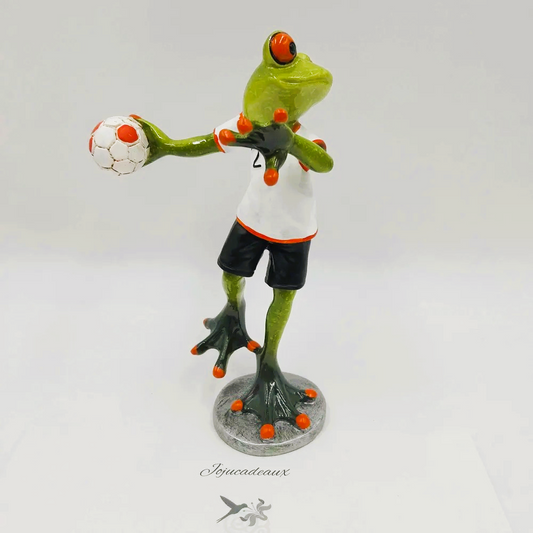 Grenouille Handballeur en résine 17CM