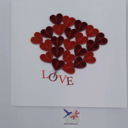 Carte, Les Petits Pétales "N°25C Love