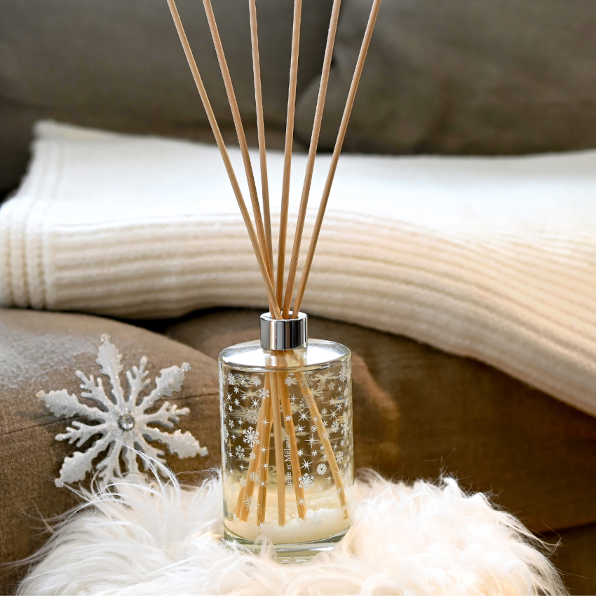 🆕Bâtons à parfum 500ml BERGAMOTE ET PECHE Amélie et Mélanie - Etoile des neiges