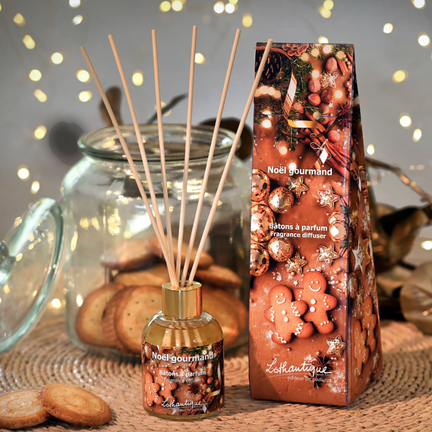 Bâtons à parfum BISCUIT ET VANILLE Lothantique - Noël gourmand