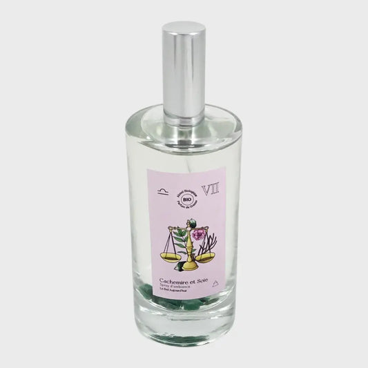 Balance, Spray d’Ambiance et Pierres Aventurine, Cachemire et Soie