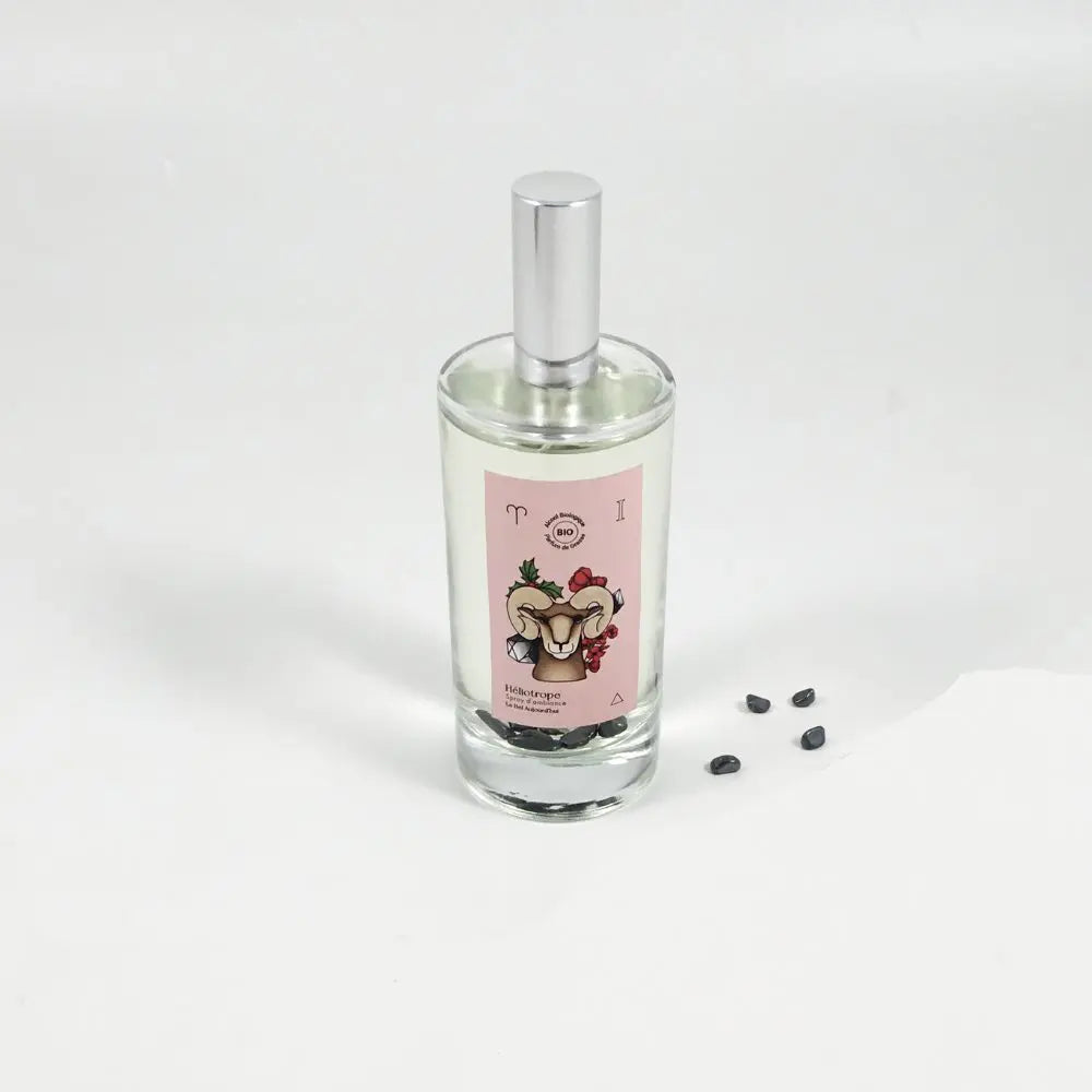 Bélier, Spray d’Ambiance et Pierres Hématite, Héliotrope
