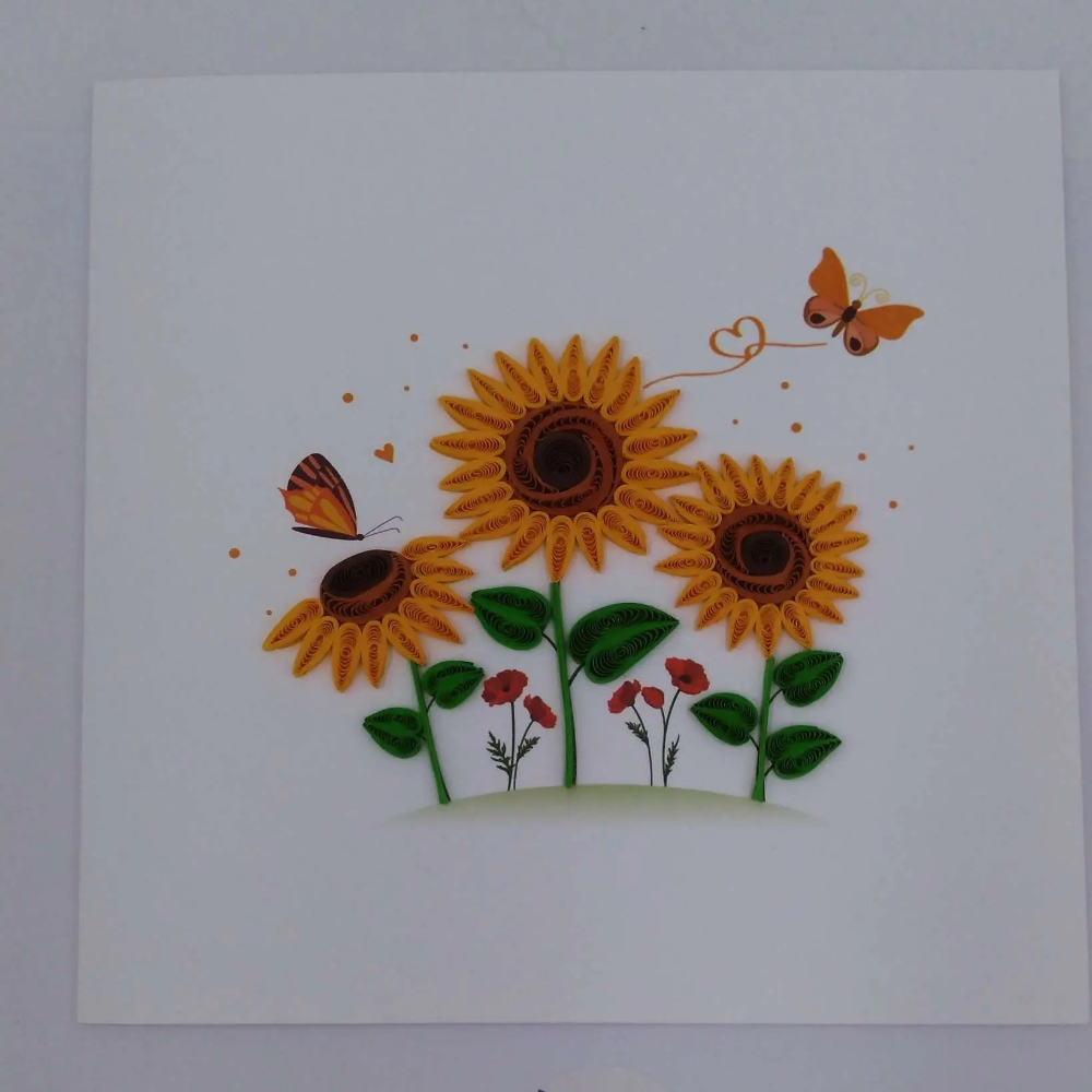Carte, Les Petits Pétales "N°01 Tournesols