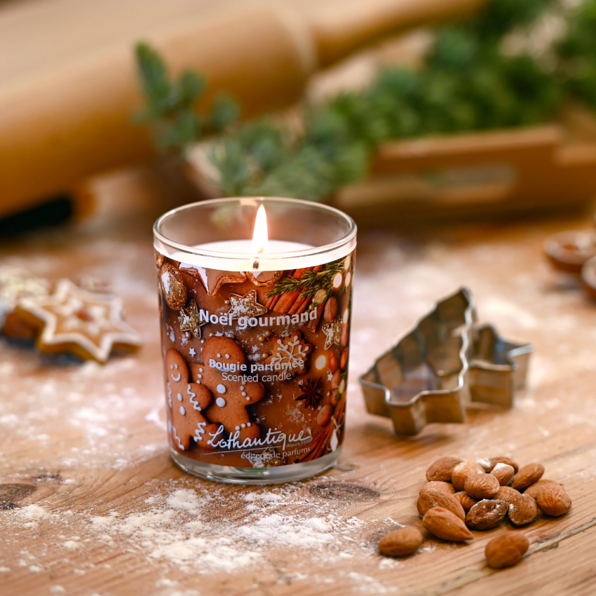 Bougie parfumée BISCUIT ET VANILLE Lothantique - Noël gourmand