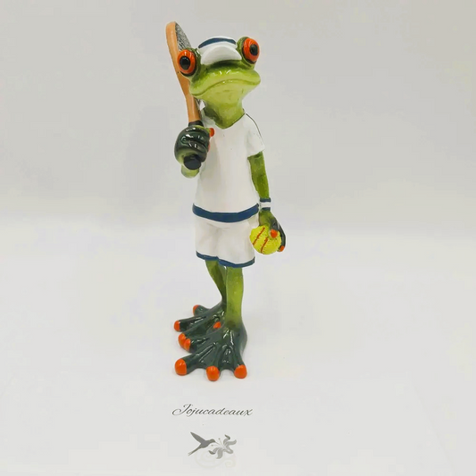 Grenouille Tennisman en résine 17CM