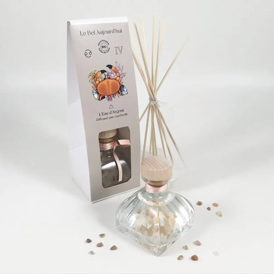 Cancer, Diffuseur 100 ml et Pierres de Lune, L'eau d'Argent