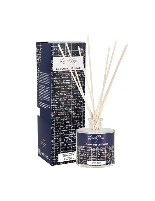 Diffuseur de Parfum Le mur des je t'aime 100 ml Ambre Noire
