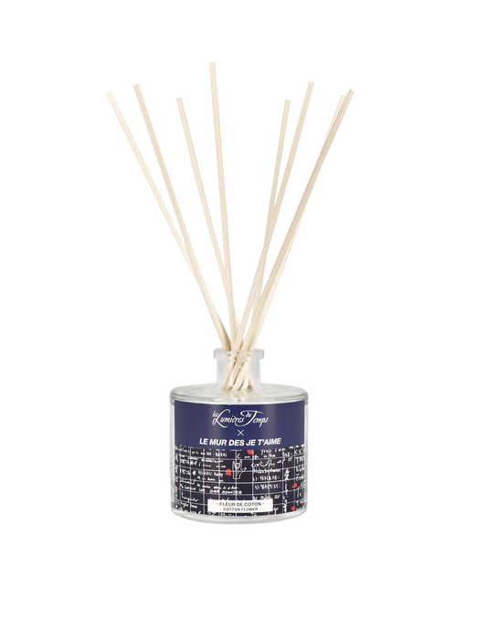 Diffuseur de Parfum Le mur des je t'aime 100 ml Fleur de Coton