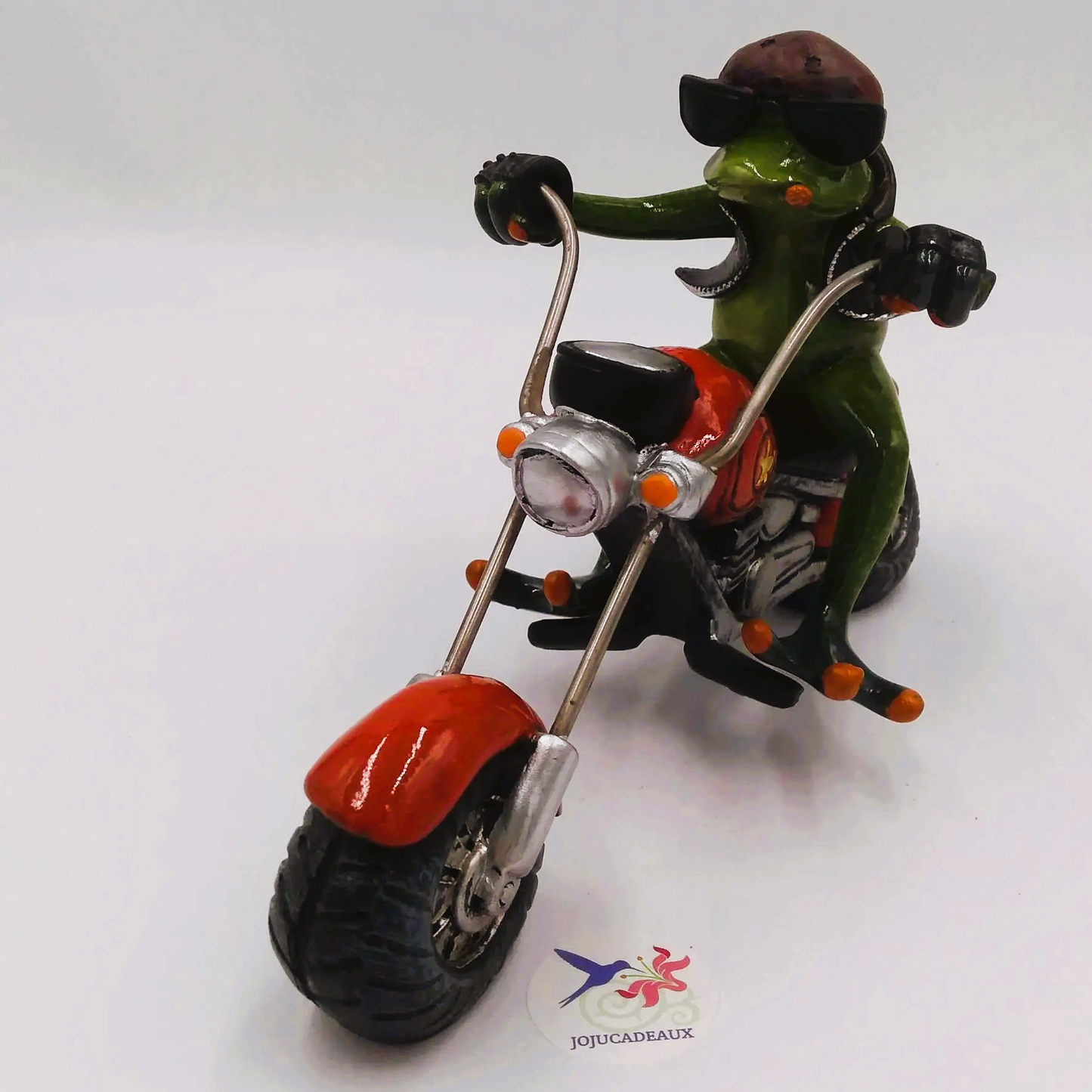 Grenouille Biker résine 21 CM