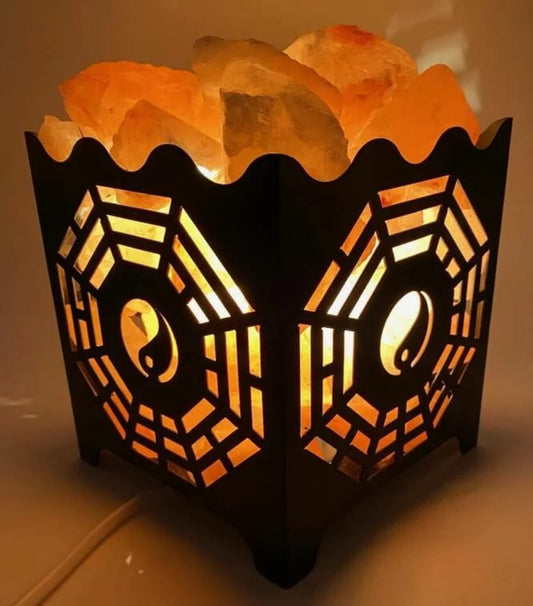 Lampe de Sel Panier YING YANG 3KG