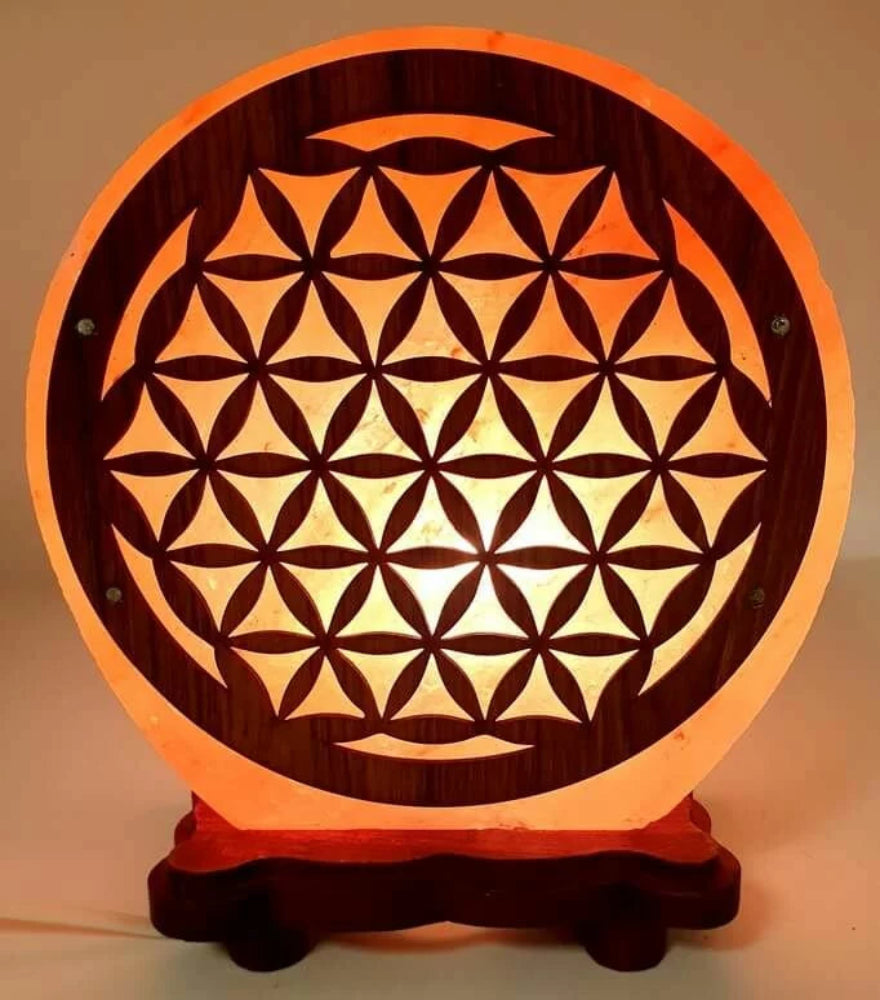 Lampe de Sel Fleur de Vie 5KG "2eme modèle"