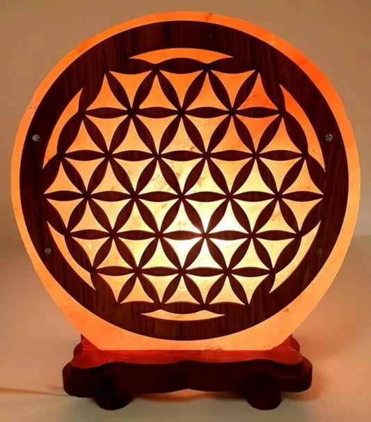 Lampe de Sel Fleur de Vie 5KG "2eme modèle"