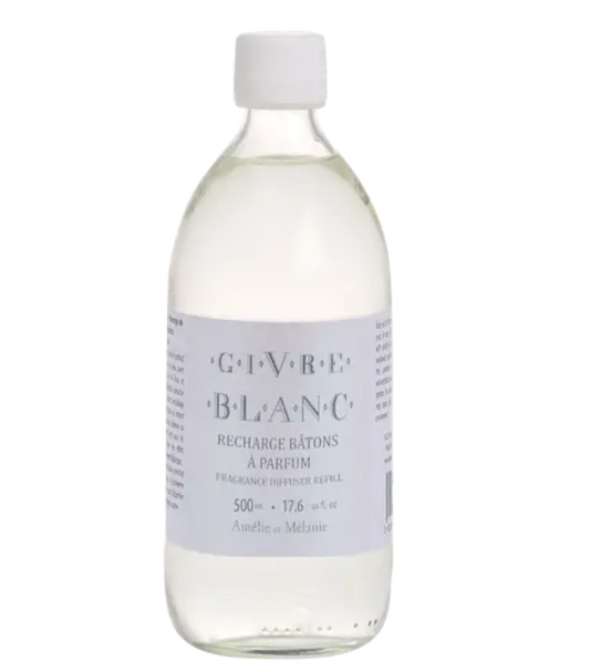 Recharge Parfum à bâtons 500ml Givre Blanc, Amélie et Mélanie