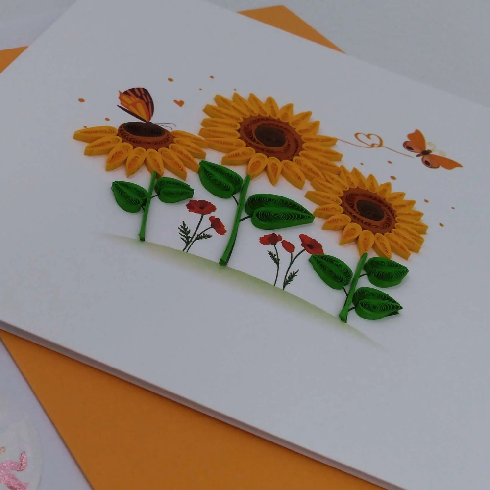 Carte, Les Petits Pétales "N°01 Tournesols