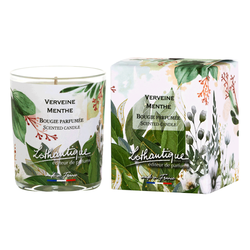 Bougie VERVEINE MENTHE, Jardin d'aquarelles, Lothantique