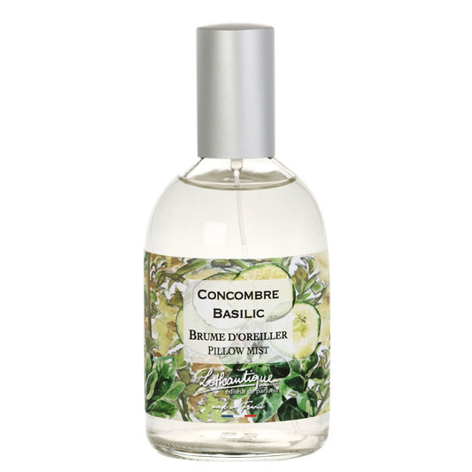 Brume d'oreiller CONCOMBRE BASILIC, Jardin d'aquarelles, Lothantique.