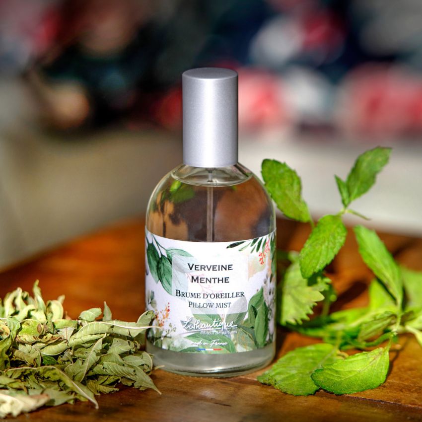 Brume d'oreiller VERVEINE MENTHE, Jardin d'aquarelles, Lothantique.