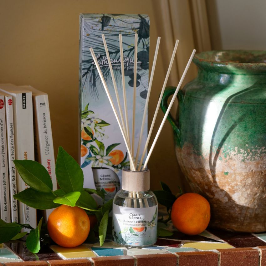 Bâtons à parfum CEDRE NEROLI, Jardin d'aquarelles, Lothantique.