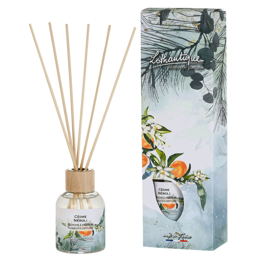 Bâtons à parfum CEDRE NEROLI, Jardin d'aquarelles, Lothantique.