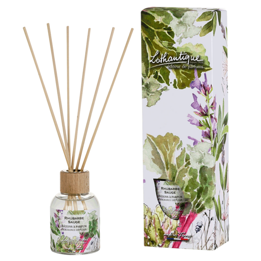 Bâtons à Parfum RHUBARBE SAUGE, Jardin d'aquarelles, Lothantique.