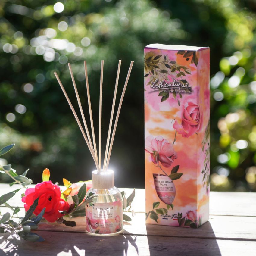 Bâtons à parfum ROSE DE DAMAS OLIVE, Jardin d'aquarelles.