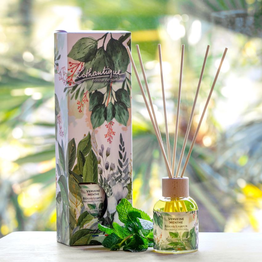 Bâtons à parfum VERVEINE MENTHE, Jardin d'aquarelles, Lothantique.