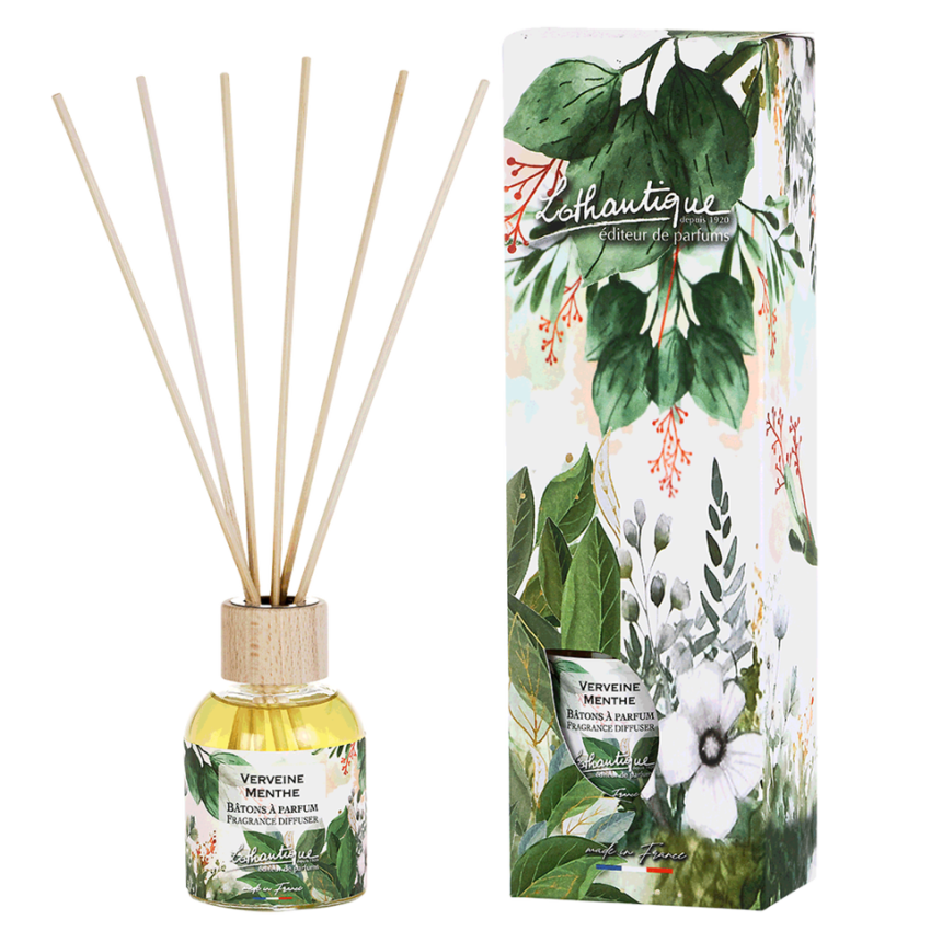 Bâtons à parfum VERVEINE MENTHE, Jardin d'aquarelles, Lothantique.