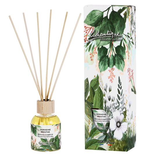 Bâtons à parfum VERVEINE MENTHE, Jardin d'aquarelles, Lothantique.