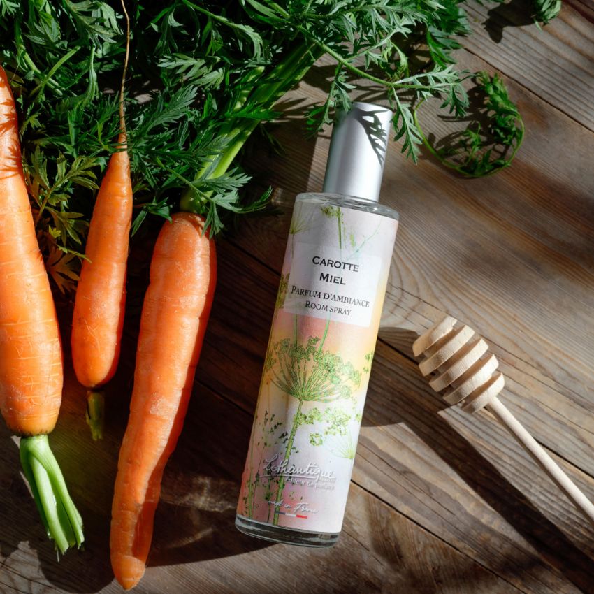 Parfum d'ambiance CAROTTE MIEL, Jardin d'aquarelles, Lothantique.