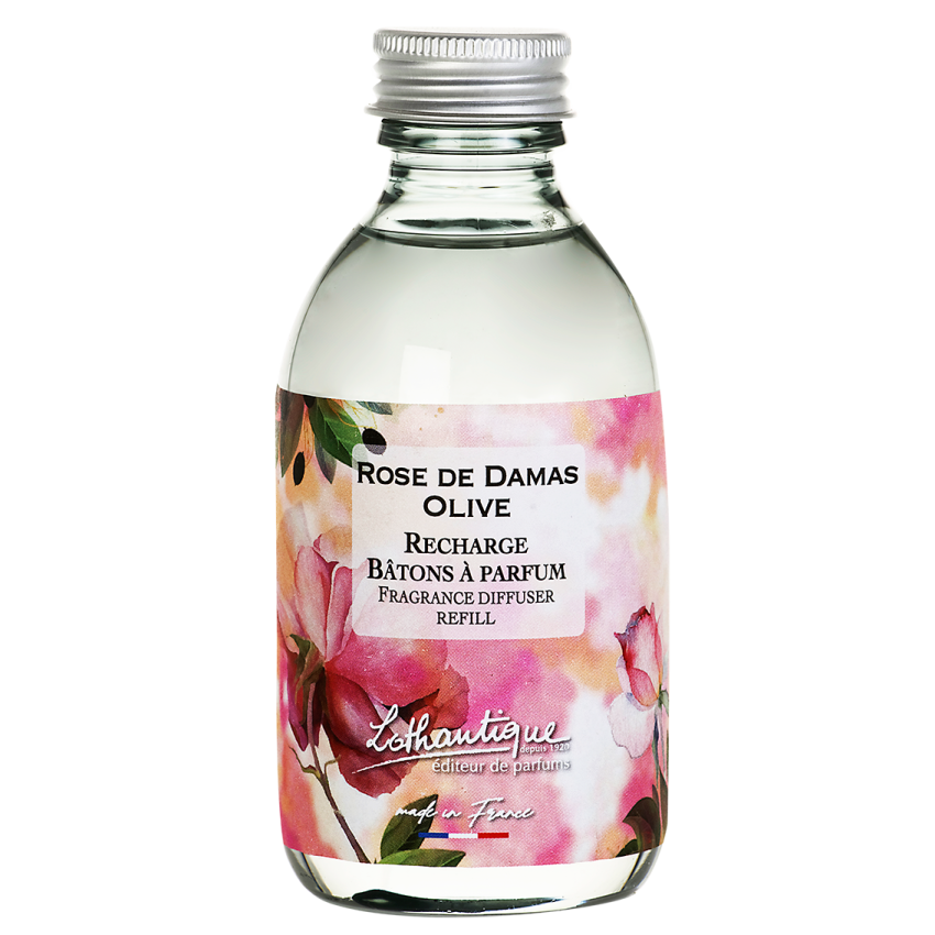 Recharge bâtons ROSE DE DAMAS OLIVE, Jardin d'aquarelles, Lothantique.