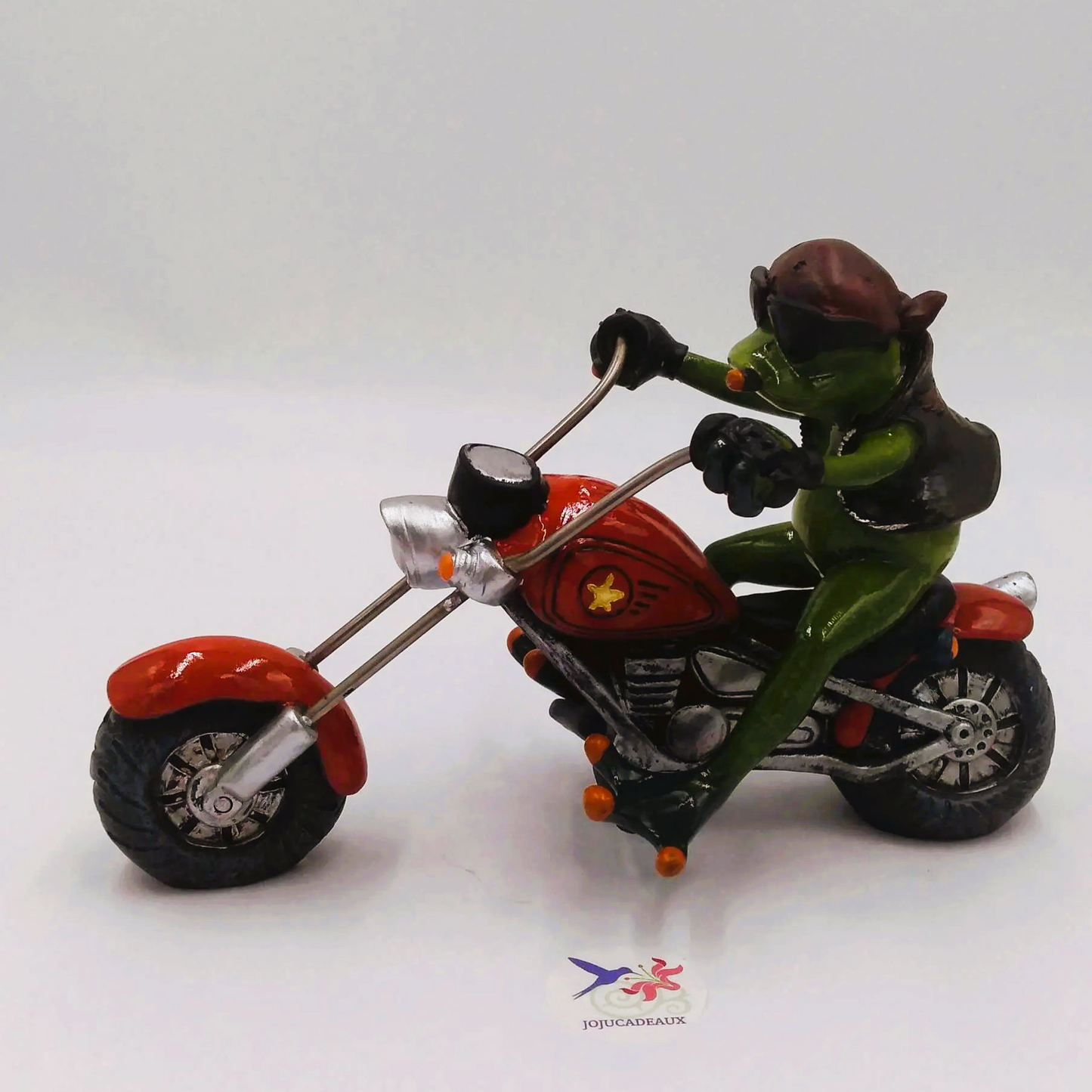 Grenouille Biker résine 21 CM