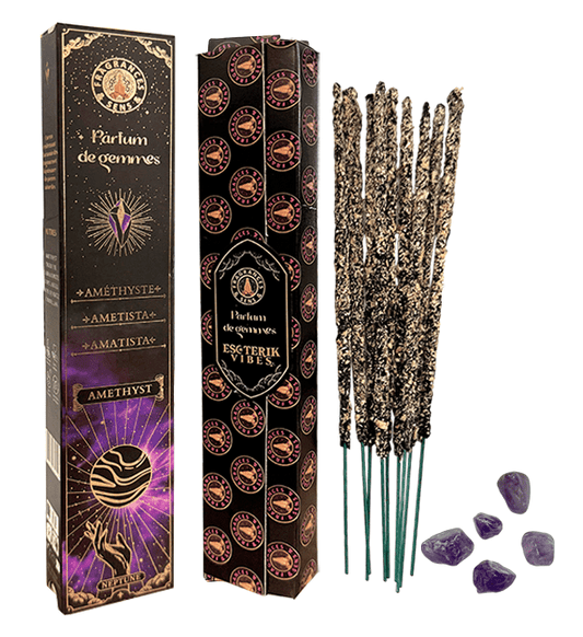 Encens Fragrances & Sens Parfum de Gemmes Améthyste 9 batônnets 20g