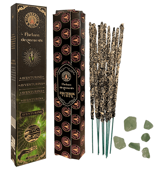 Encens Fragrances & Sens Parfum de Gemmes Aventurine 9 batônnets 20g