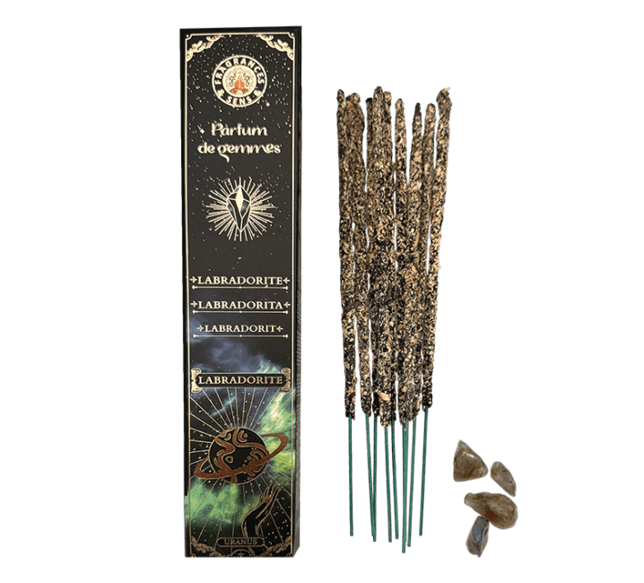 Encens Fragrances & Sens Parfum de Gemmes Labradorite 9 batônnets 20g