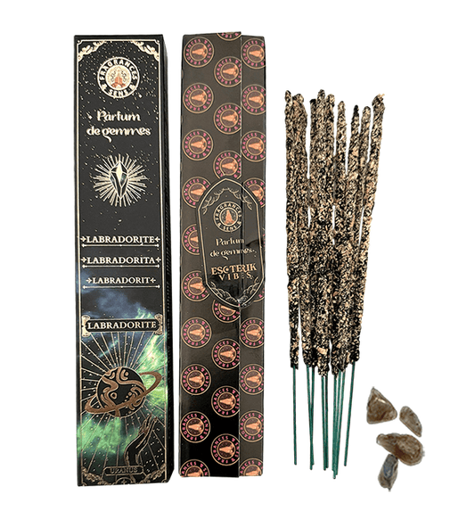 Encens Fragrances & Sens Parfum de Gemmes Labradorite 9 batônnets 20g