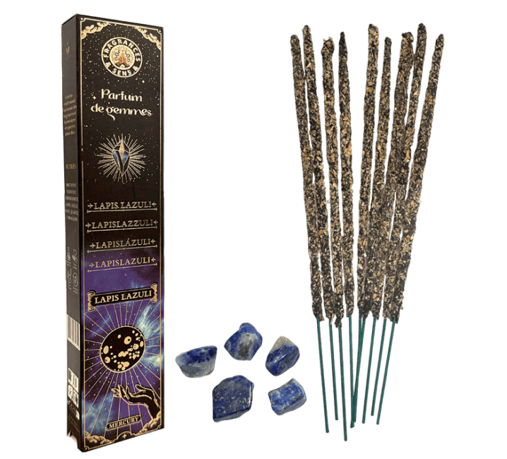 Encens Fragrances & Sens Parfum de Gemmes Lapis Lazuli 9 batônnets 20g