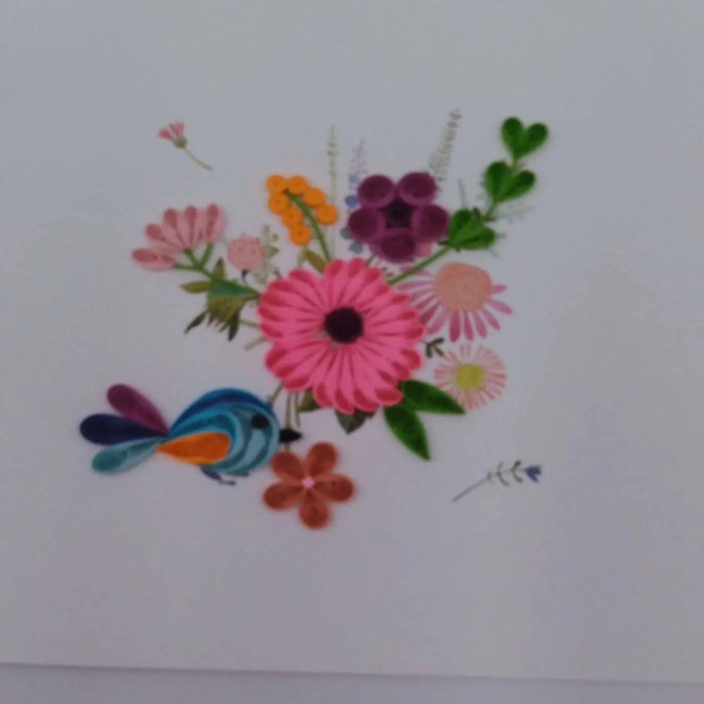 Carte, Les Petits Pétales "N°06C Bouquet de printemps