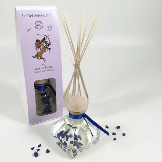 Sagittaire, Diffuseur 100 ml et Pierres Lapis-Lazuli, Bois de Santal