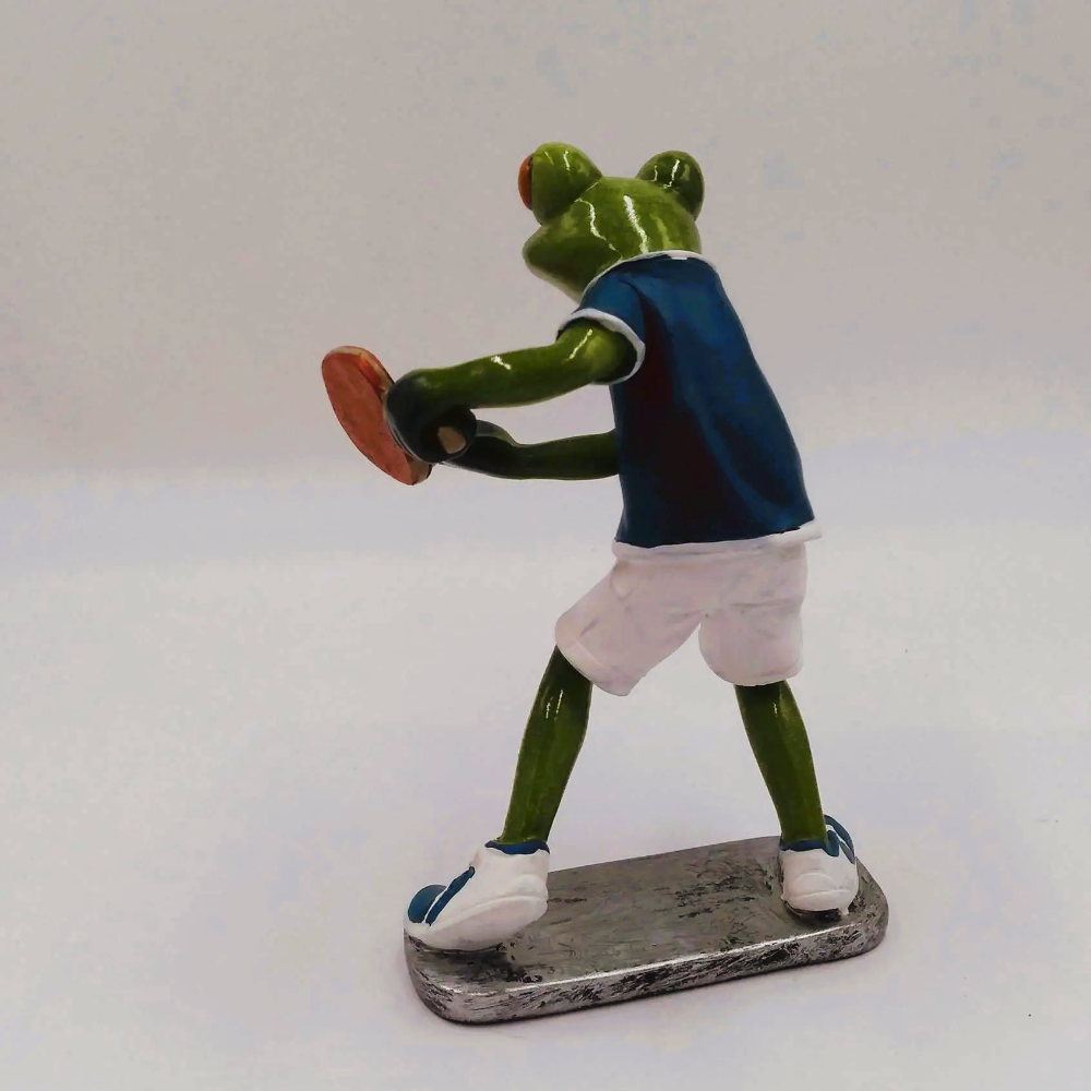 Grenouille Pongiste résine 15 CM "M2"