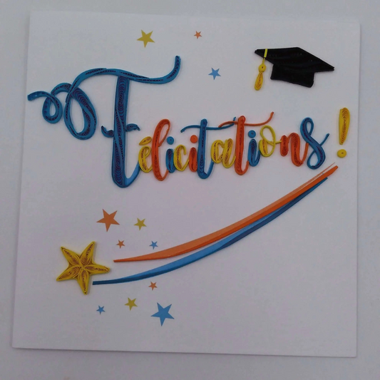 Carte, Les Petits Pétales "N°233" Félicitations